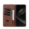 For Samsung Galaxy A56 5G AZNS Magnetic Calf Texture Flip Leather Phone Case(Dark Brown)