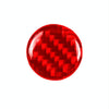 Car Carbon Fiber Multimedia Buttons Decorative Sticker for Mazda 3 / 6 / CX-9 / CX-5, Left and Right Drive (Red)