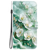 For Samsung Galaxy A26 5G Crystal Texture Colored Drawing Leather Phone Case(Jade Flowers)