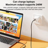 awei CL-221T Type-C to Type-C 240W Smart Fast Data Charging Cable, Length:2m(White)