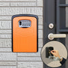 Large Wall Mounted Key Safe Box - 10,000 Combination Lock (Orange)