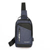 SKAISITE Men Outdoor Crossbody Bag Sports Leisure Large-Capacity Chest Bag(1-Blue)