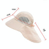1039 Summer Children Fisherman Hat Large Brim Shawl Sun Hat(Blue)