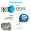 Anti-Slip Dog Socks, 4 Pack, Large, Blue, Knitted, Paw Protection