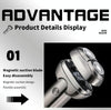 Men Electrical Shaver Portable Mini LED Digital Display Smart Shaving Razor(Bright Silver)