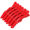 20 PCS Professional Alligator Shape Hair Clip Women Plastic Bobby Pin Hairpins Bow Headband Girls Styling Tools(10 Pcs Red)