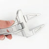 Aluminum Adjustable Large Opening Bathroom Wrench Hardware Tools, Specification: No Package Ordinary Version(Silver)