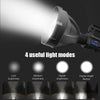 W591 P90 10W Rechargeable Strong LED Flashlight 4-Modes Outdoors Searchlight with Tripod & Output Function