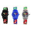 JNEW A335-86172 Children Cute Cartoon 3D Dinosaur Waterproof Silicone Strap Quartz Watch(Rubber Shell Gray)