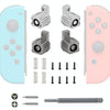 For Switch JoyCon Handle Metal Lock Replacement Parts, Spec:Grey Lock+Spring+Screwdriver