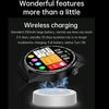 HDT MAX 1.60 inch Black Dial Bamboo Steel Band IP68 Waterproof Smart Watch Support Bluetooth Call(Black)
