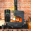 Magnetic Fireplace Thermometer Temperature Monitor(Black)