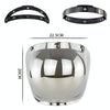 Motorcycle Helmet Three-Button Windproof Lens With Bracket(Transparent)