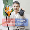 Intelligent Robotic Rehabilitation Glove Equipment, With US Plug Adapter, Size: XL(Left Hand Brown)