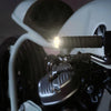 Pair Motorcycle Turn Double Light Grip Bar Plug Strobe Side Marker End LED Handlebar Lamp, Yellow and White Light