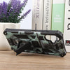 For Samsung Galaxy A06 4G Camouflage Armor Kickstand TPU Hybrid PC Magnetic Phone Case(Mint Green)