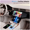 For iPhone Car Apple CarPlay Box Wired to Wireless Adapter(Black)