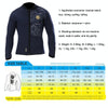 SLINX 1109 Padded Thermal Split Dive Jacket Surf Wetsuit, Size: S(Black)