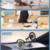 G188 Aluminum Alloy Adjustable Cellphone Stand Car Dashboard Magnetic Phone Holder(Silver)