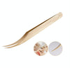 Eyelash Clip Eyelash Tweezers High Precision Eyelash Extension Tool(Dolphin Tweezers)