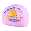 Children Cartoon Hippo Pattern PU Coated Waterproof Swimming Cap, Pattern Random Delivery(Pink)