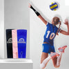 1pair Volleyball Arm Sleeves Passing Forearm Guard with Protection Pad and Thumbhole, Spec: Adult Gem Blue