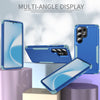 For Samsung Galaxy S25 Ultra 5G TPU + PC Shockproof Protective Phone Case(Royal Blue + Grey Green)
