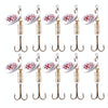 10 PCS HENGJIA  SP054 6.7cm / 7g Fresh Water Sequins Road Bait(Silver)