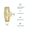 BS Bee Sister FA1329 Double Link Niche Roman Numeral Dial Ladies Watch(Silver)