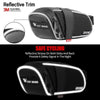 WEST BIKING Bicycle Waterproof Tail Bag Mountain Bike Riding Equipment Saddle Bag Large (Black Gray)