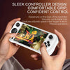 E6 Handheld Game Console 5 Inch IPS Screen Retro Gamebox  With 2 Handles 128GB(Green)