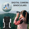 DT10 10x25 2 inch LCD Screen 2.5K Binocular Telescope Digital Camera(Silver Black)