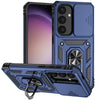 For Samsung Galaxy S25 5G Sliding Camshield Holder Phone Case(Blue)