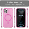 For iPhone 12 Pro MagSafe Frosted Translucent TPU + PC Full Coverage Phone Case(Pink)