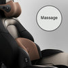 SR-09 Car Neck Pillow Memory Foam Lumbar Support, Style: Massage Lumbar Support (Brown)