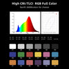 LUXCeO RGB Colorful Photo LED Stick Video Light APP Control Adjustable Color Temperature Waterproof Handheld LED Fill Light with Remote Control(Black)