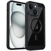 For iPhone 15 Plus Honeycomb Cooling MagSafe Phone Case(Black)