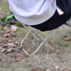 Outdoor Portable Folding Stool, Size: 25*22*26cm(Silver)
