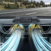 F410 USB 5V Car Dual-head Folding Electric Cooling Fan with Temporary Temporary Parking Card
