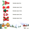 5pcs /Set Christmas Hairpin Set Snowman Bow Duckbill Clip Children Cute Hair Accessories, Style: NO.6 Butterfly
