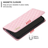 For Samsung Galaxy A56 5G Diamond Lattice Magnetic Leather Flip Phone Case(Pink)