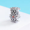 S925 Sterling Silver Daisy Wreath Beads DIY Bracelet Necklace Accessories