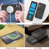 For Samsung Galaxy S24 5G Zipper Wallet Split MagSafe Leather Back Phone Case(Black)