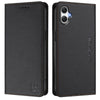 For Samsung Galaxy A06 4G RC01 Dual-Folded Magnetic Suction RFID Leather Phone Case(Black)