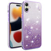 For Samsung Galaxy A06 Gradient Glitter Flower All-inclusive Phone Case(Purple)