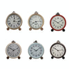 Retro Iron Alarm Clock Simple Desktop Quartz Clock, Style: Milk White