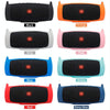 For JBL Charge 4 Bluetooth Speaker Portable Silicone Protective Cover with Shoulder Strap & Carabiner(Blue)