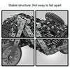 Metal Assembly Model Building Blocks Manual Assembly Retro Side Motorcycle Toy