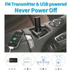 MSD128 2 in 1 USB Car Bluetooth Hands-free Call FM Transmitter with 3.5mm AUX Interface