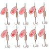 10 PCS HENGJIA  SP054 6.7cm / 7g Fresh Water Sequins Road Bait(Copper)